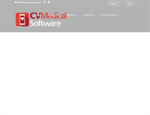 Tablet Screenshot of cvmedicalsoftware.com